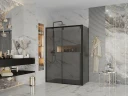 Душевой уголок Ambassador Intense 140x100 110022203IBB-100IBB профиль Черный стекло тонированное