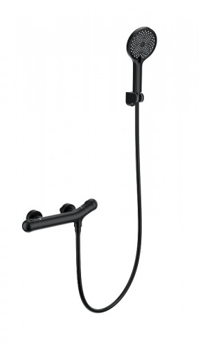 Смеситель для душа Wonzon & Woghand WW-B2057-A-MB с термостатом цвет Черный матовый