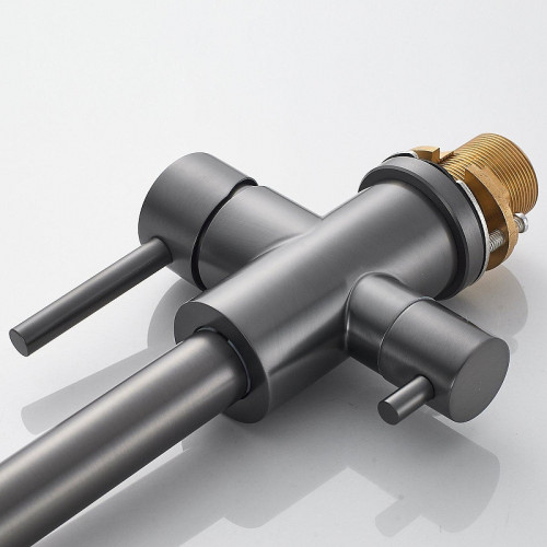 Смеситель для кухни Raffine F108T цвет Оружейная сталь