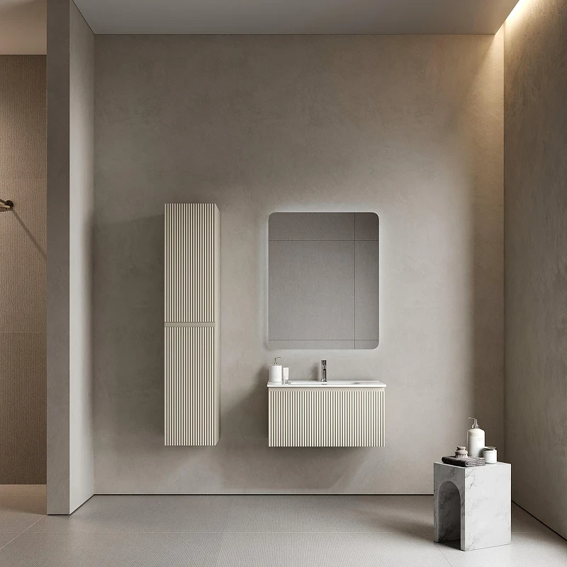 Тумба под раковину Sancos Snob R 1.0 80 SNR1.080CE подвесная цвет Beige Soft
