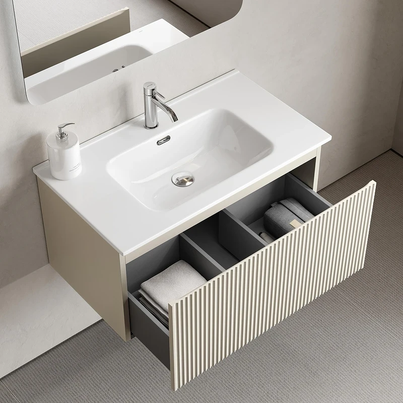 Тумба под раковину Sancos Snob R 1.0 80 SNR1.080CE подвесная цвет Beige Soft