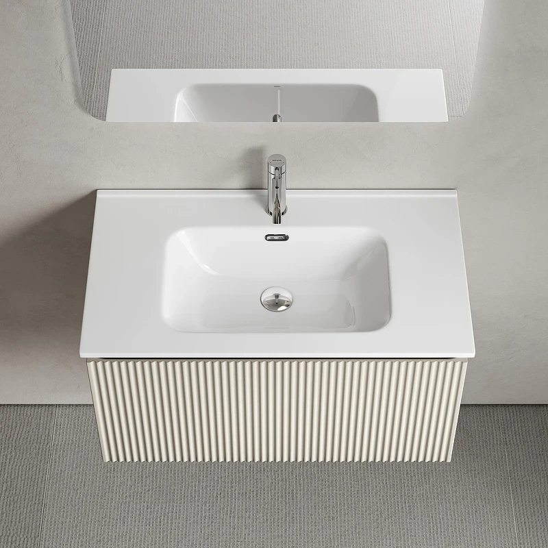 Тумба под раковину Sancos Snob R 1.0 80 SNR1.080CE подвесная цвет Beige Soft