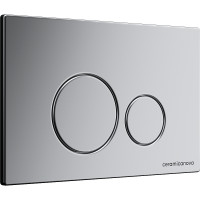 Комплект унитаза с инсталляцией Ceramicanova Metric CN3007_1001M_1000 с сиденьем Микролифт и клавишей смыва Хром матовый фарфор подвесной