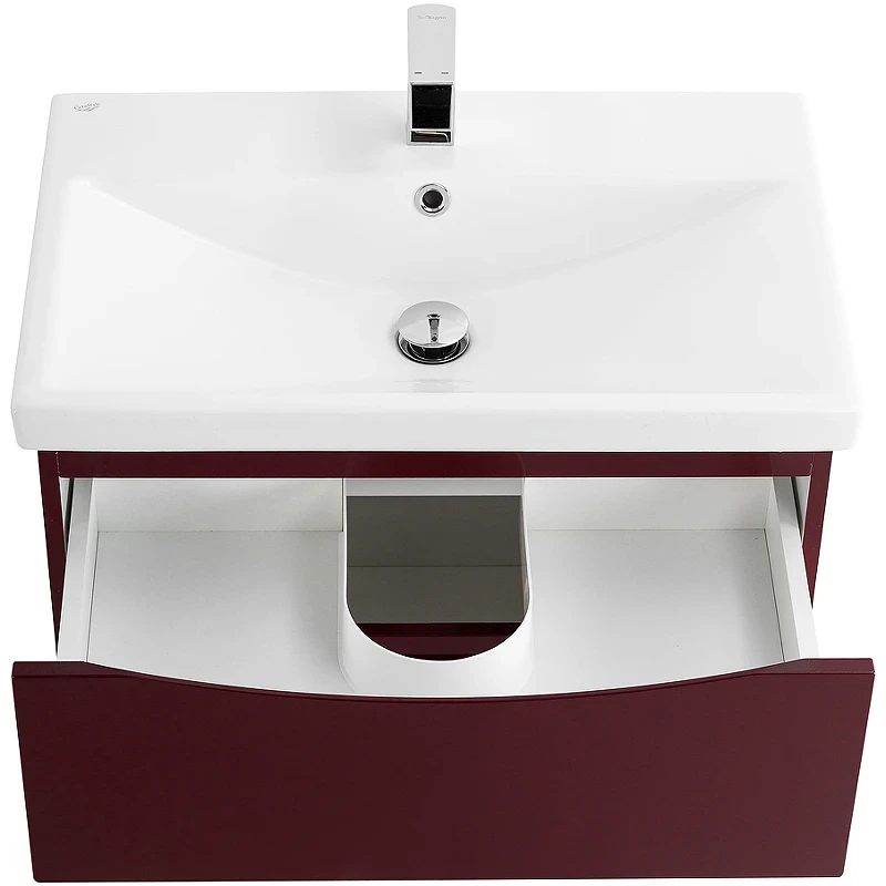 Тумба под раковину BelBagno Marino-Cer 70 MARINO-CER-700-2C-SO-BRDL-P подвесная Bordo Lucido МДФ / ЛДСП