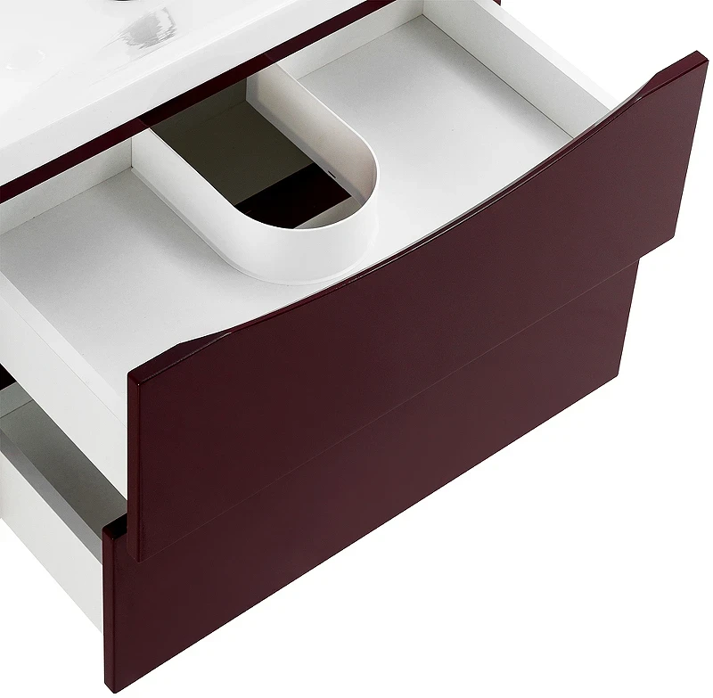 Тумба под раковину BelBagno Marino-Cer 70 MARINO-CER-700-2C-SO-BRDL-P подвесная Bordo Lucido МДФ / ЛДСП