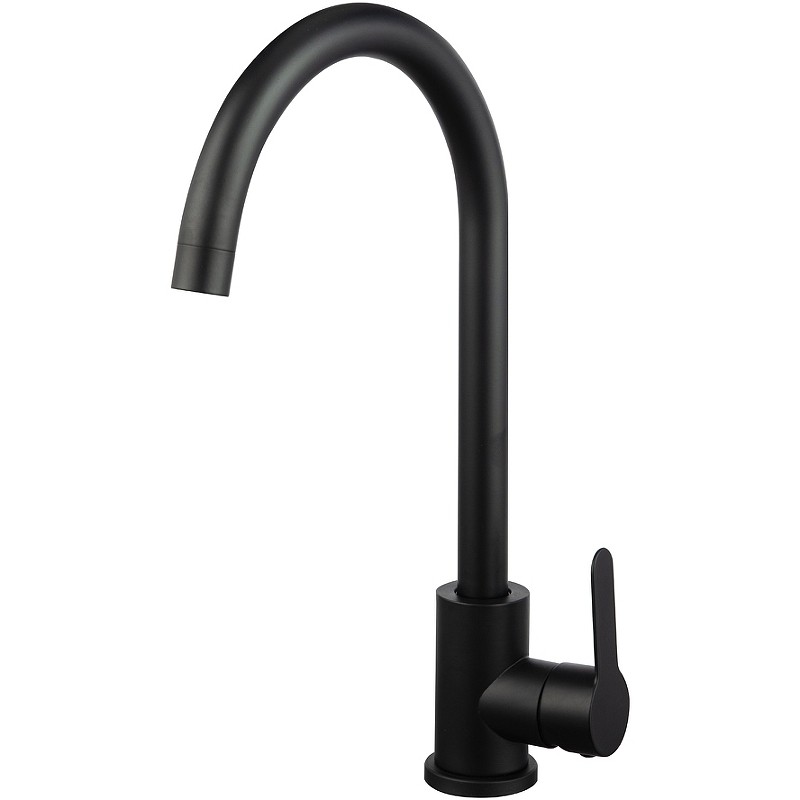 Смеситель для кухни WesnaArt Eko EKO05-110Black Черный матовый нержавеющая сталь