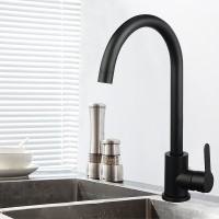Смеситель для кухни WesnaArt Eko EKO05-110Black Черный матовый нержавеющая сталь