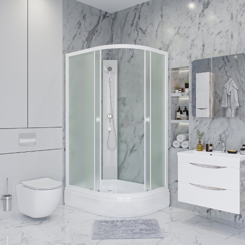 Душевая кабина Niagara Promo 100x80 L P100/80/26L/MT/BK без гидромассажа