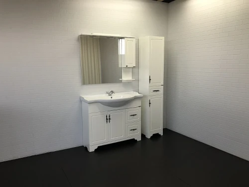 Шкаф пенал Comforty Севилья 35 00004137101 Слоновая кость МДФ / ЛДСП