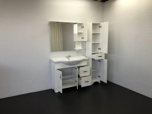 Шкаф пенал Comforty Севилья 35 00004137101 Слоновая кость МДФ / ЛДСП