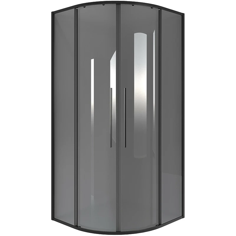 Душевой уголок Niagara Nova 90х90 NG-2826-34BLACK профиль Черный матовый стекло тонированное