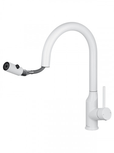 Смеситель для кухни Wonzon & Woghand WW-A21252-MW цвет Белый матовый