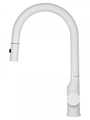 Смеситель для кухни Wonzon & Woghand WW-A21252-MW цвет Белый матовый