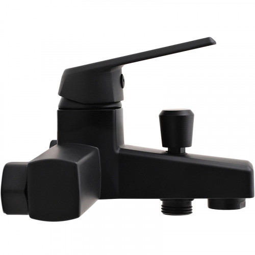 Смеситель для ванны Orange OneLife P02-300b Черный матовый на стену