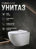 Унитаз с инсталляцией Agger ATI09150L+APB155 цвет Белый с сиденьем Микролифт и клавишей смыва цвет Оружейная сталь