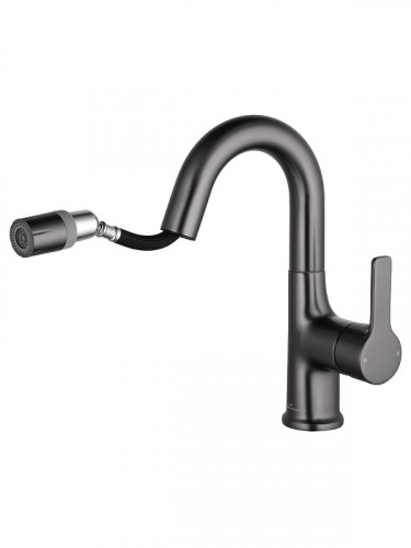 Смеситель для раковины Wonzon &amp; Woghand WW-FE01L212-BGG цвет Темный графит