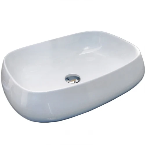 Раковина-чаша CeramaLux 56 9243 Белая фаянс накладная