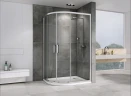 Душевой уголок Abber Schwarzer Diamant 100x90 AG01190 профиль Хром стекло прозрачное