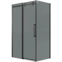 Душевой уголок Grossman Classic 100х80 120.K33.04.1080.21.10 профиль Черный матовый стекло тонированное