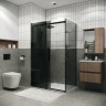 Душевой уголок Grossman Classic 100х80 120.K33.04.1080.21.10 профиль Черный матовый стекло тонированное