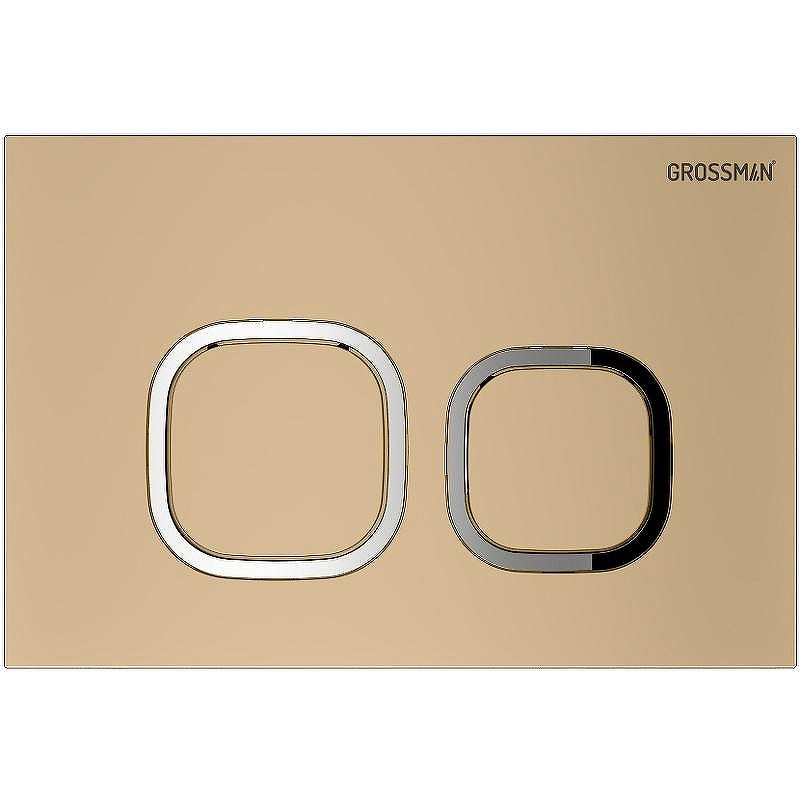 Кнопка смыва для инсталляции Grossman Cosmo 700.K31.02.310.310 цвет Золото матовое