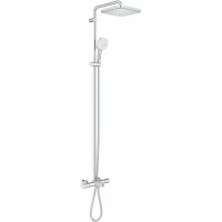 Душевая система Grohe Tempesta Cube 250 26691001 с термостатом Хром латунь на стену