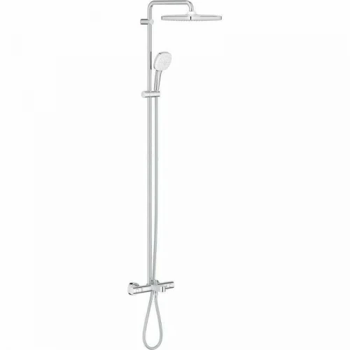 Душевая система Grohe Tempesta Cube 250 26691001 с термостатом Хром латунь на стену