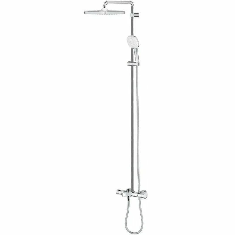 Душевая система Grohe Tempesta Cube 250 26691001 с термостатом Хром латунь на стену