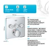 Смеситель для душа Grohe Grohtherm SmartControl 29126000 с термостатом Хром латунь встраиваемый