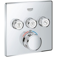 Смеситель для душа Grohe Grohtherm SmartControl 29126000 с термостатом Хром латунь встраиваемый