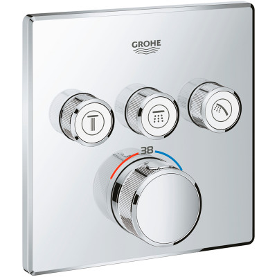 Смеситель для душа Grohe Grohtherm SmartControl 29126000 с термостатом Хром латунь встраиваемый
