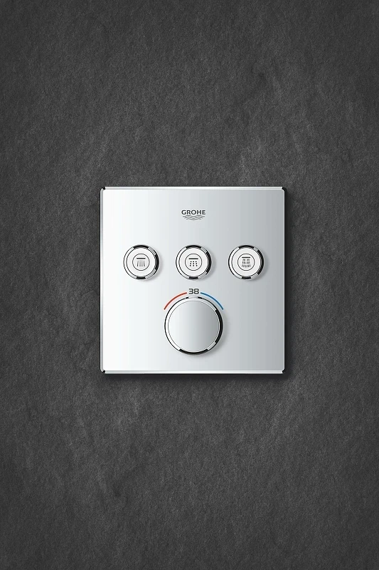 Смеситель для душа Grohe Grohtherm SmartControl 29126000 с термостатом Хром латунь встраиваемый