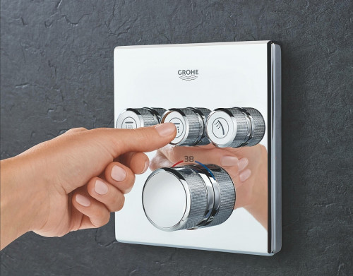 Смеситель для душа Grohe Grohtherm SmartControl 29126000 с термостатом Хром латунь встраиваемый