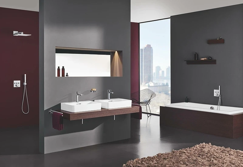 Смеситель для душа Grohe Grohtherm SmartControl 29126000 с термостатом Хром латунь встраиваемый