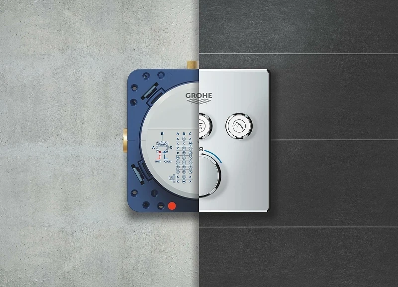 Смеситель для душа Grohe Grohtherm SmartControl 29126000 с термостатом Хром латунь встраиваемый