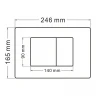 Комплект унитаза с инсталляцией Abber Bequem AC1131TC-AC0105-AC0120MW цвет Белый с сиденьем Микролифт