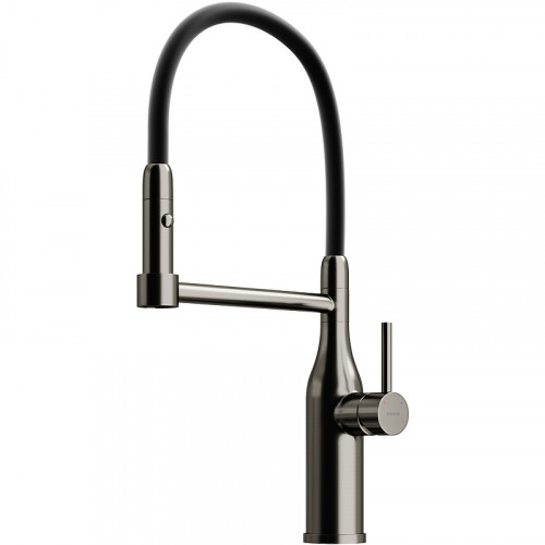Смеситель для кухни Sancos Pride SC4011GG Вороненая сталь Черный латунь