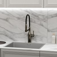 Смеситель для кухни Sancos Pride SC4011GG Вороненая сталь Черный латунь