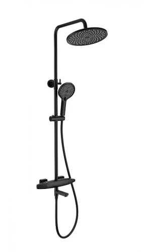 Душевая система Wonzon & Woghand Neo WW-B3035-A2-MB с термостатом цвет Черный матовый