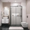 Душевой уголок Grossman Style 100x100 120.K33.05.1010.21.00 профиль Черный матовый стекло прозрачное