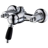 Смеситель для душа Caprigo Adria-Uno Black Edition 02B-517-crm Хром латунь на стену