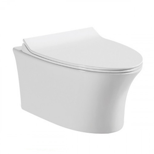 Унитаз CeramaLux CL-2100 подвесной с сиденьем Микролифт фаянс подвесной