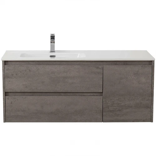 Тумба под раковину BelBagno Kraft 100 L KRAFT-1000-2C-1A-SO-CG-L подвесная Cemento Grigio МДФ / ЛДСП