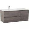 Тумба под раковину BelBagno Kraft 100 L KRAFT-1000-2C-1A-SO-CG-L подвесная Cemento Grigio МДФ / ЛДСП