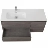 Тумба под раковину BelBagno Kraft 100 L KRAFT-1000-2C-1A-SO-CG-L подвесная Cemento Grigio МДФ / ЛДСП