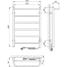 Электрический полотенцесушитель Laris Прайм ЧКЧ П6 400x600 R 73207593 Черный муар