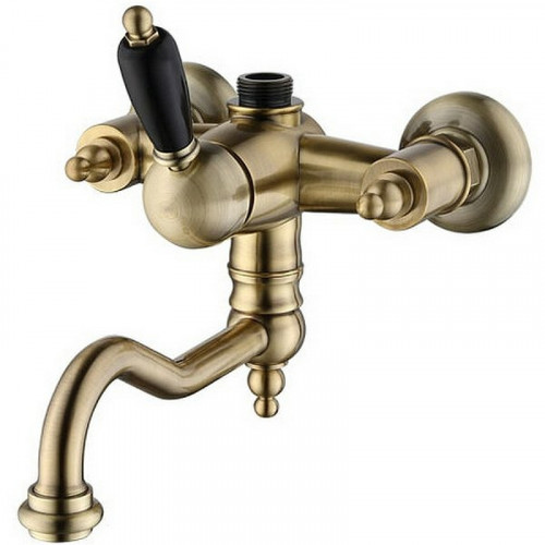Смеситель для ванны Caprigo Adria-Uno Black Edition 02B-519-vot Бронза латунь на стену