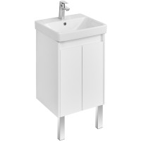 Тумба под раковину Aquaton Сканди Doors 45 1A278701SD010 Белая МДФ / ЛДСП