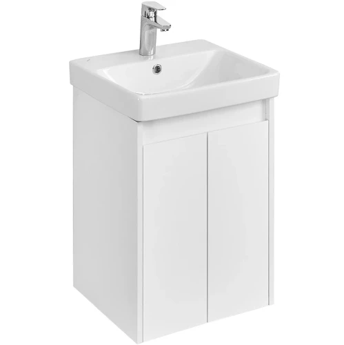 Тумба под раковину Aquaton Сканди Doors 45 1A278701SD010 Белая МДФ / ЛДСП