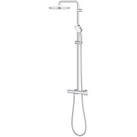 Душевая система Grohe Tempesta Cosmopolitan 26670000 с термостатом Хром пластик, латунь на стену